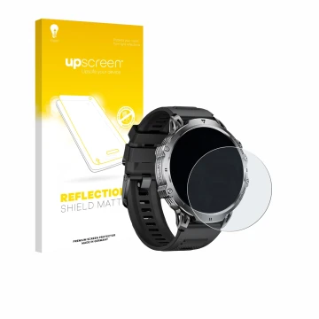 Face avant d’un emballage produit avec le logo de la marque upscreen. À côté, l’appareil LIGE EF13 1.85