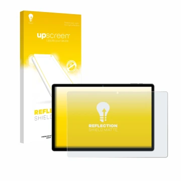 Face avant d’un emballage produit avec le logo de la marque upscreen. À côté, l’appareil RUSHAR A140 14