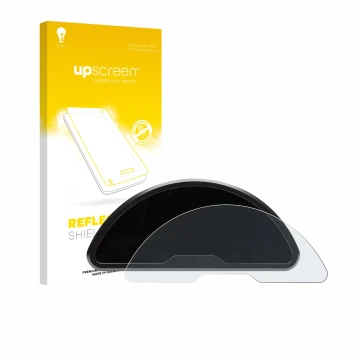 Face avant d’un emballage produit avec le logo de la marque upscreen. À côté, l’appareil motogadget motoscope pro est représen