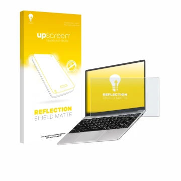 Face avant d’un emballage produit avec le logo de la marque upscreen. À côté, l’appareil Notodd N200 14