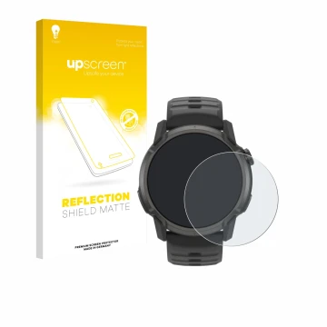 Face avant d’un emballage produit avec le logo de la marque upscreen. À côté, l’appareil Coros Apex 4 (42 mm) est représenté a