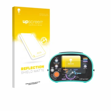 Face avant d’un emballage produit avec le logo de la marque upscreen. À côté, l’appareil Kewtech KT63DL est représenté avec la