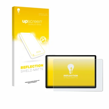 Face avant d’un emballage produit avec le logo de la marque upscreen. À côté, l’appareil Doogee U13 est représenté avec la pro