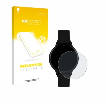 Face avant d’un emballage produit avec le logo de la marque upscreen. À côté, l’appareil One2Track Connect One est représenté 