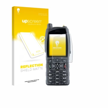 Face avant d’un emballage produit avec le logo de la marque upscreen. À côté, l’appareil Sepura SC2020 est représenté avec la 