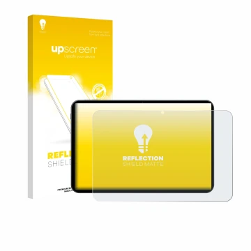 Face avant d’un emballage produit avec le logo de la marque upscreen. À côté, l’appareil Tabwee T60 PRO 13.4