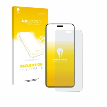 Face avant d’un emballage produit avec le logo de la marque upscreen. À côté, l’appareil Honor Magic 8 Pro est représenté avec