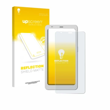 Face avant d’un emballage produit avec le logo de la marque upscreen. À côté, l’appareil Boox Palma 2 Pro est représenté avec 