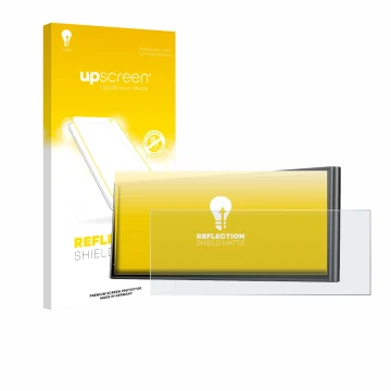 Face avant d’un emballage produit avec le logo de la marque upscreen. À côté, l’appareil Krunia 9.26