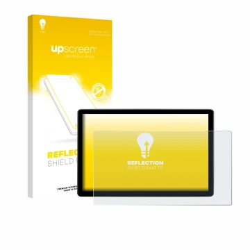 Face avant d’un emballage produit avec le logo de la marque upscreen. À côté, l’appareil Skoda Elroq 60 2026 est représenté av