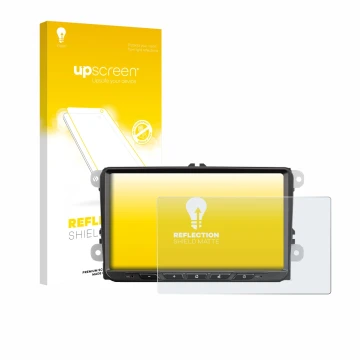 Face avant d’un emballage produit avec le logo de la marque upscreen. À côté, l’appareil Zenec Z-E2065 est représenté avec la 