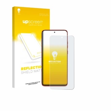 Face avant d’un emballage produit avec le logo de la marque upscreen. À côté, l’appareil Motorola Edge 60 Neo est représenté a