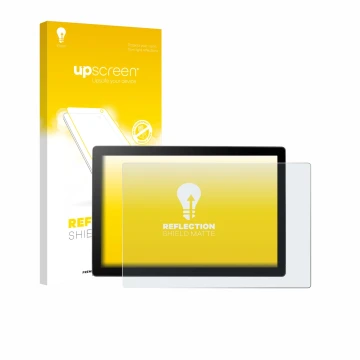 Face avant d’un emballage produit avec le logo de la marque upscreen. À côté, l’appareil Wacom Cintiq 16 DTK168 2025 est repré