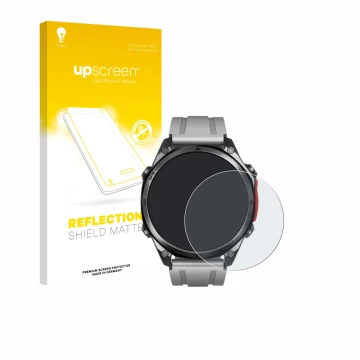 Face avant d’un emballage produit avec le logo de la marque upscreen. À côté, l’appareil Doogee Anywise W1 Pro est représenté 