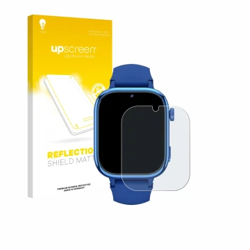 Face avant d’un emballage produit avec le logo de la marque upscreen. À côté, l’appareil Ruxingx T40 est représenté avec la pr