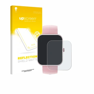 Face avant d’un emballage produit avec le logo de la marque upscreen. À côté, l’appareil Ucani S80K 1.83