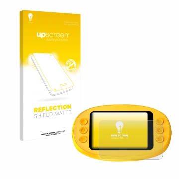 Face avant d’un emballage produit avec le logo de la marque upscreen. À côté, l’appareil Ashfly inskam 382 est représenté avec