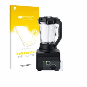 Face avant d’un emballage produit avec le logo de la marque upscreen. À côté, l’appareil Braun PowerBlend 9 est représenté ave