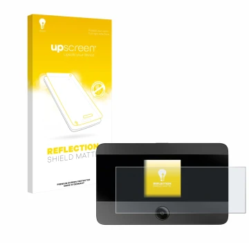 Face avant d’un emballage produit avec le logo de la marque upscreen. À côté, l’appareil TP-Link M7350 est représenté avec la 