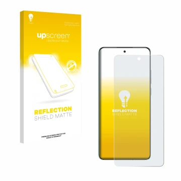 Face avant d’un emballage produit avec le logo de la marque upscreen. À côté, l’appareil Oppo K13 est représenté avec la prote
