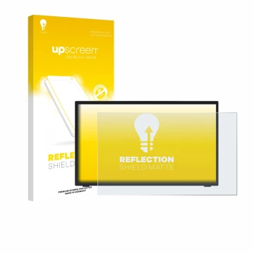 Face avant d’un emballage produit avec le logo de la marque upscreen. À côté, l’appareil Elo TouchSystems 2470L est représenté