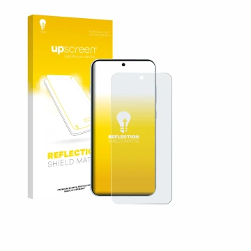 Face avant d’un emballage produit avec le logo de la marque upscreen. À côté, l’appareil Oppo Find X8s est représenté avec la 