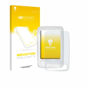 Face avant d’un emballage produit avec le logo de la marque upscreen. À côté, l’appareil Giant Axact 14W est représenté avec l