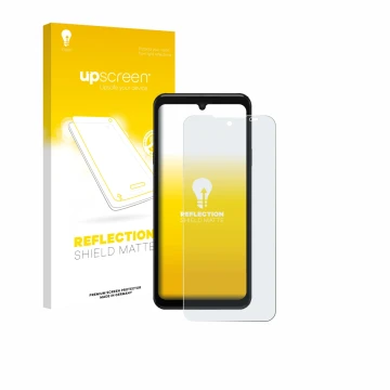 Face avant d’un emballage produit avec le logo de la marque upscreen. À côté, l’appareil Sunmi L3 est représenté avec la prote