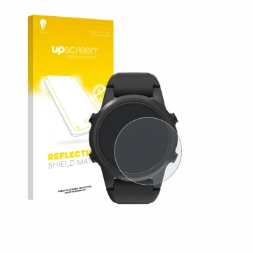 Face avant d’un emballage produit avec le logo de la marque upscreen. À côté, l’appareil Shearwater TERN TX est représenté ave