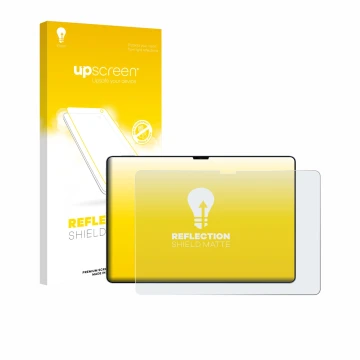 Face avant d’un emballage produit avec le logo de la marque upscreen. À côté, l’appareil Xiaomi Pad 7 Ultra est représenté ave