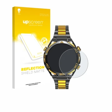 Face avant d’un emballage produit avec le logo de la marque upscreen. À côté, l’appareil Blackview W90 Pro est représenté avec