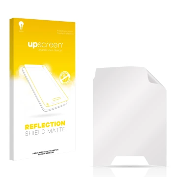 Face avant d’un emballage produit avec le logo de la marque upscreen. À côté se trouve la protection d’écran correspondante.