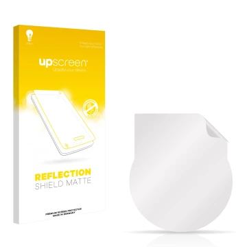 Face avant d’un emballage produit avec le logo de la marque upscreen. À côté se trouve la protection d’écran correspondante.