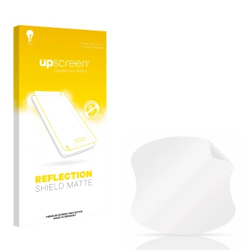 Face avant d’un emballage produit avec le logo de la marque upscreen. À côté se trouve la protection d’écran correspondante.