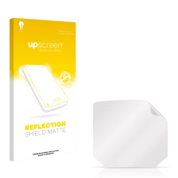 Face avant d’un emballage produit avec le logo de la marque upscreen. À côté se trouve la protection d’écran correspondante.