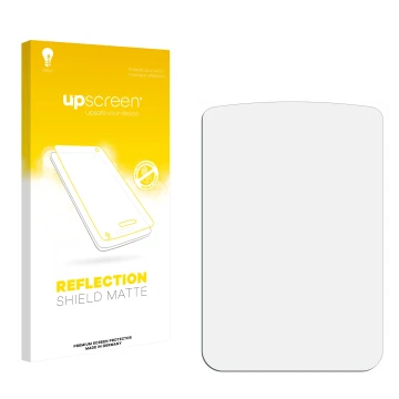 Face avant d’un emballage produit avec le logo de la marque upscreen. À côté se trouve la protection d’écran correspondante.