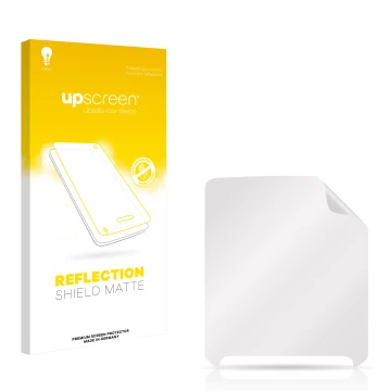 Face avant d’un emballage produit avec le logo de la marque upscreen. À côté se trouve la protection d’écran correspondante.