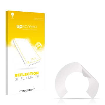 Face avant d’un emballage produit avec le logo de la marque upscreen. À côté se trouve la protection d’écran correspondante.