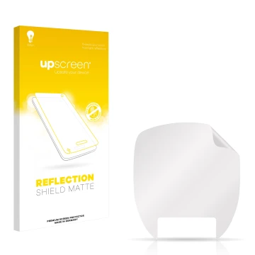 Face avant d’un emballage produit avec le logo de la marque upscreen. À côté se trouve la protection d’écran correspondante.