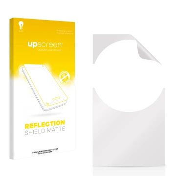 Face avant d’un emballage produit avec le logo de la marque upscreen. À côté se trouve la protection d’écran correspondante.