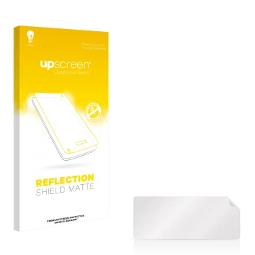 Face avant d’un emballage produit avec le logo de la marque upscreen. À côté se trouve la protection d’écran correspondante.