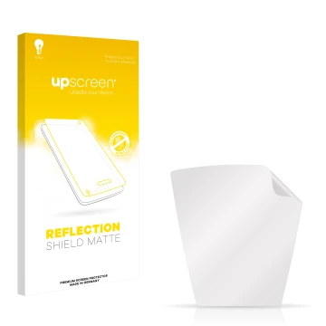 Face avant d’un emballage produit avec le logo de la marque upscreen. À côté se trouve la protection d’écran correspondante.