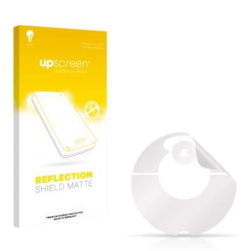 Face avant d’un emballage produit avec le logo de la marque upscreen. À côté se trouve la protection d’écran correspondante.