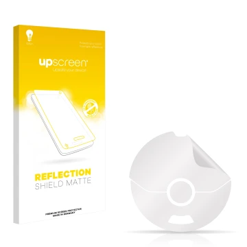 Face avant d’un emballage produit avec le logo de la marque upscreen. À côté se trouve la protection d’écran correspondante.