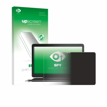 Face avant d’un emballage produit avec le logo de la marque upscreen. À côté, l’appareil Dell Latitude 13 7350 est représenté 