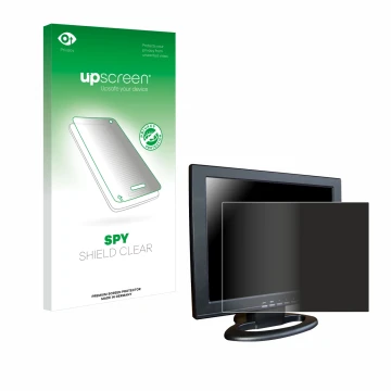 Face avant d’un emballage produit avec le logo de la marque upscreen. À côté, l’appareil SDC Touchscreen TFT (15