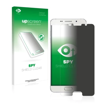 Face avant d’un emballage produit avec le logo de la marque upscreen. À côté, l’appareil Samsung Galaxy A5 2016 est représenté