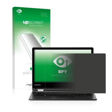 Face avant d’un emballage produit avec le logo de la marque upscreen. À côté, l’appareil MEDION Akoya E2215T (MD 60256) est re