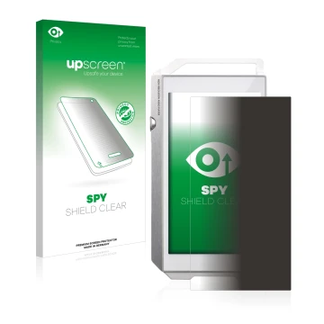 Face avant d’un emballage produit avec le logo de la marque upscreen. À côté, l’appareil Pioneer XDP-100R est représenté avec 