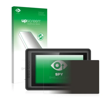 Face avant d’un emballage produit avec le logo de la marque upscreen. À côté, l’appareil XP-Pen Artist 13.3 est représenté ave